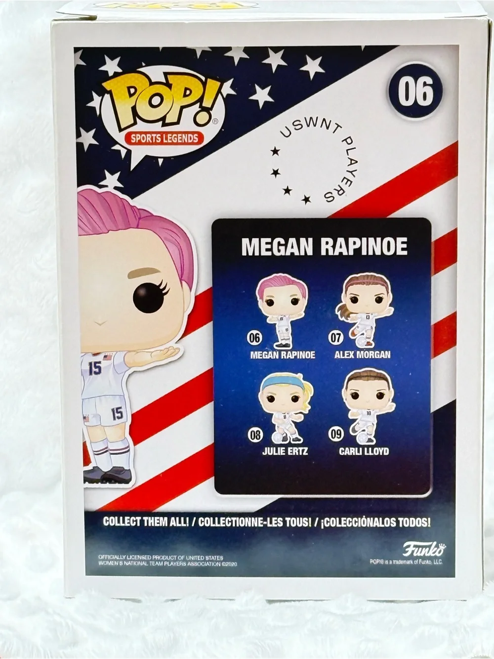 Funko Pop! Sports Legends Megan Rapinoe Vinyl Figure #06 - Pink, Purple Hair